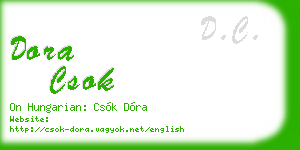 dora csok business card