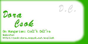 dora csok business card